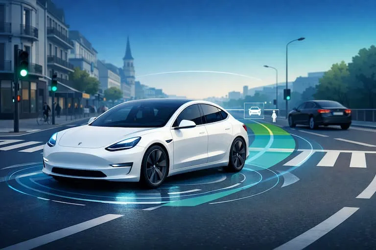 Tesla FSD in Europa Illustration